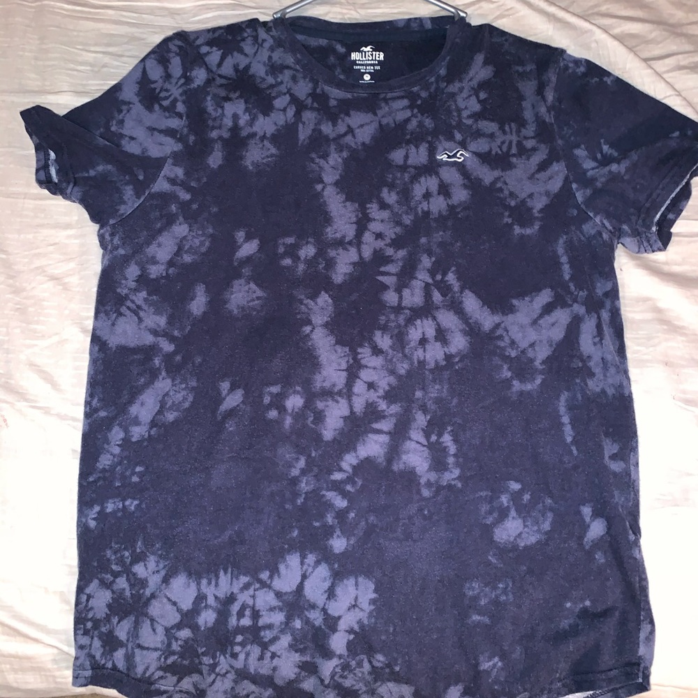 Dark purple and dark blue short sleeve